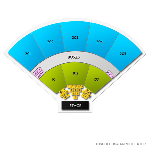 Mercedes-Benz Amphitheater Venue Map