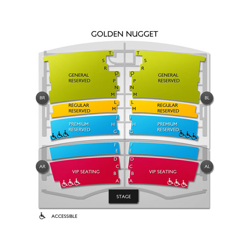 Golden Nugget Las Vegas Showroom Seating Chart