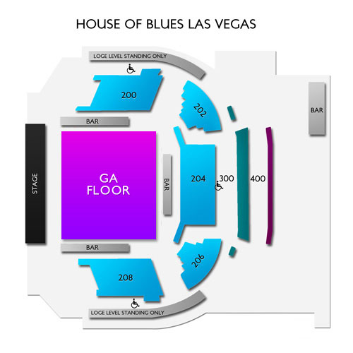 Santana House Of Blues Las Vegas Seating Chart