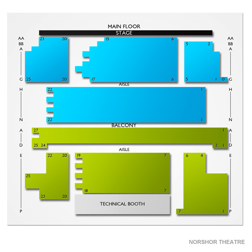Norshor Theatre Seating Chart