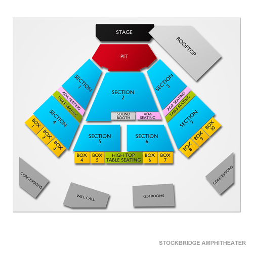 VyStar Amphitheater at The Bridge Venue Map