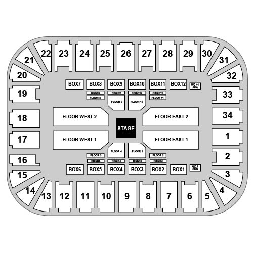 Berglund Center Venue Map