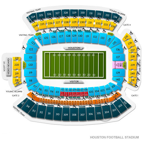 TDECU Stadium Venue Map