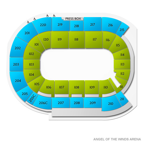 Angel of the Winds Arena Venue Map