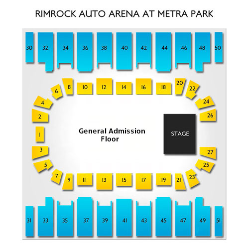 First Interstate Arena Venue Map
