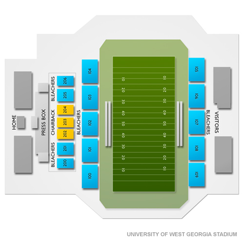 West Alabama Tigers at West Georgia Wolves Football tickets