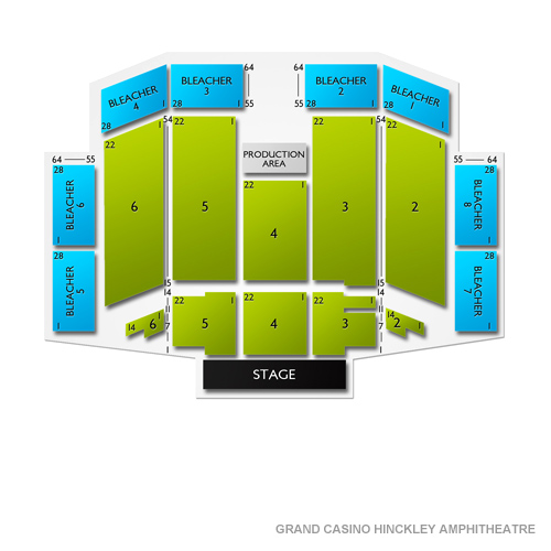 Grand Casino Hinckley Amphitheatre Seating Chart Vivid Seats