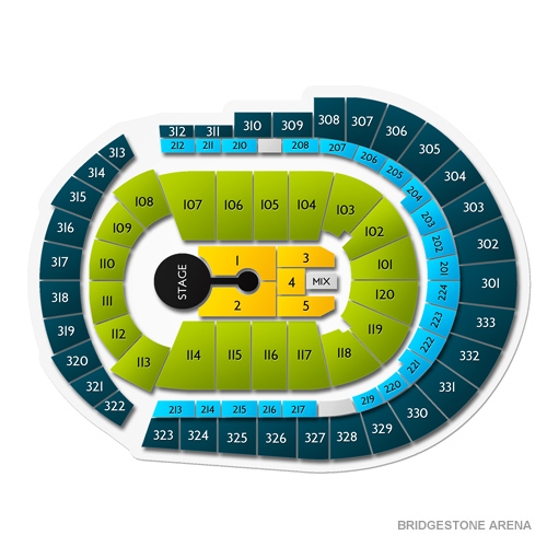 Bridgestone Arena Tickets 86 Events On Sale Now TicketCity