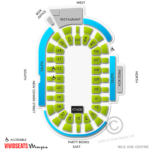 Mile One Centre Seating Chart | Vivid Seats