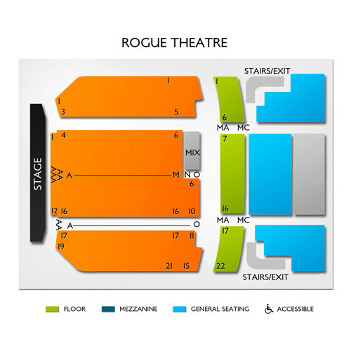 Rogue Theatre Venue Map