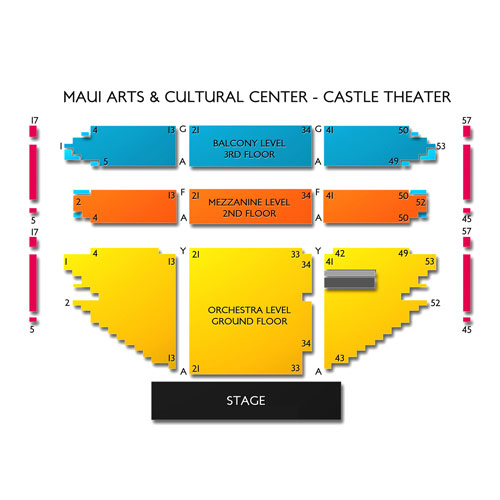 Maui Cultural Center Seating Chart