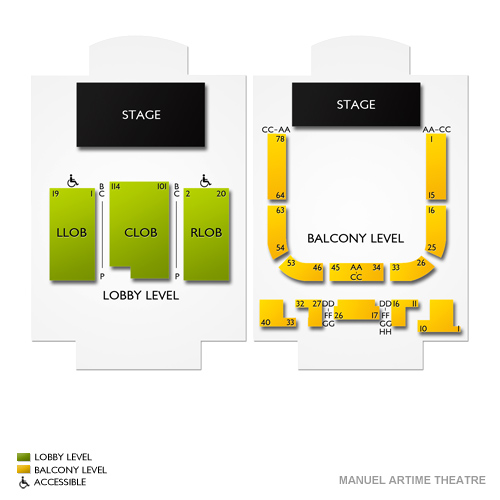 Manuel Artime Theatre Seating Chart | Vivid Seats