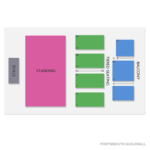 Portsmouth Guildhall Venue Map
