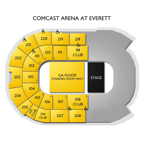 Angel of the Winds Arena Venue Map