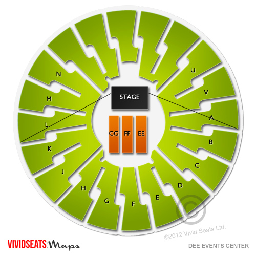 Dee Events Center Seating Chart Vivid Seats