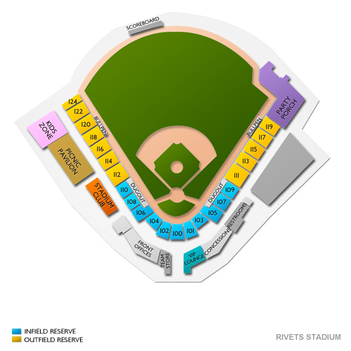 Rivets Stadium Venue Map