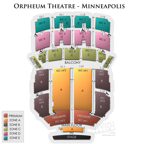 Orpheum Sf Seating Chart