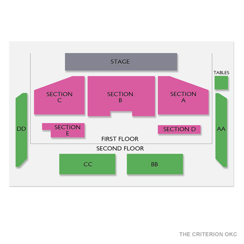 The Criterion OKC Venue Map