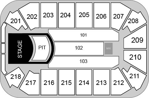 Rio Rancho Events Center Venue Map