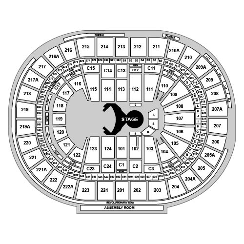 Wells Fargo Center - PA Venue Map