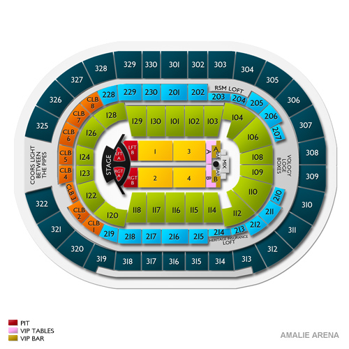 Amalie Arena Tampa Seating Chart
