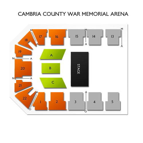 Cambria County War Memorial Seating Chart