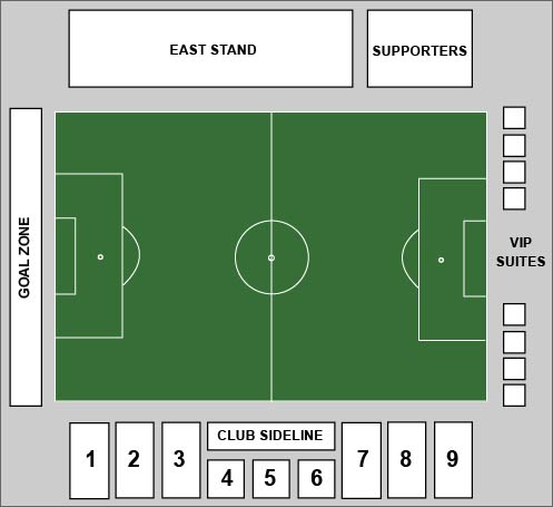 Trinity Health Stadium Venue Map