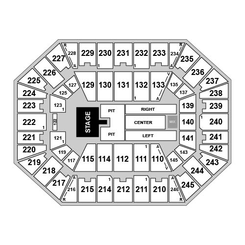 Charleston Coliseum and Convention Center Venue Map