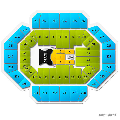 Rupp Arena Seating Chart Taylor Swift Concert