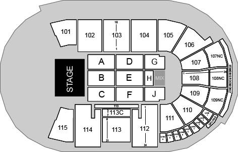 Fishers Event Center Venue Map