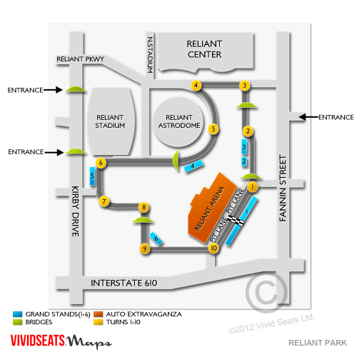 Nrg Center Houston Map