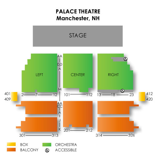 Palace Theatre Manchester Venue Map