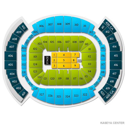 Kaseya Center Venue Map