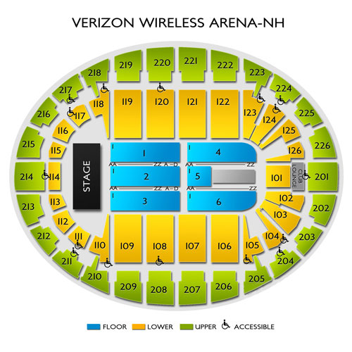 Verizon Wireless Center Nh Seating Chart