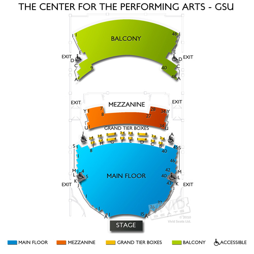 The Center For The Performing Arts - GSU Seating Chart | Vivid Seats