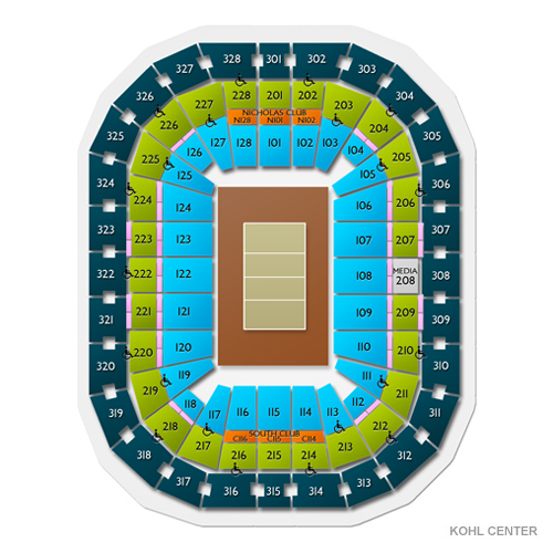 Kohl Center Venue Map