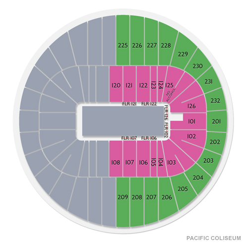 Pacific Coliseum Venue Map