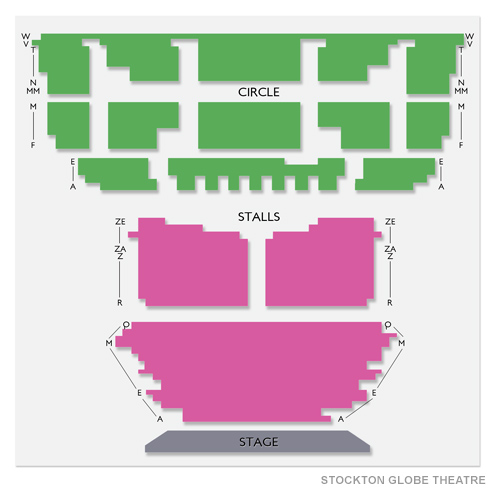 Stockton Globe Theatre Venue Map