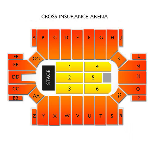 Cross Insurance Arena Venue Map