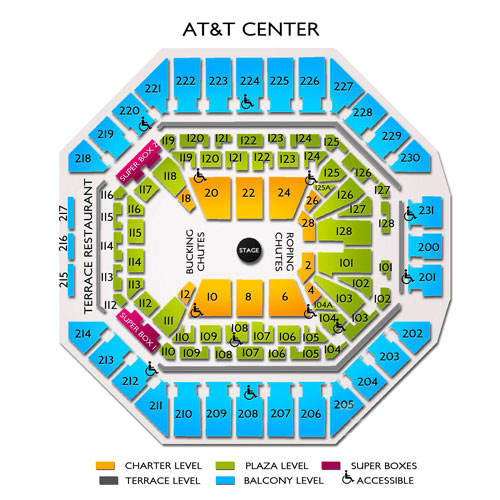 Seating Chart For San Antonio Rodeo