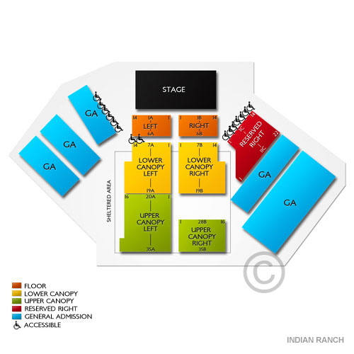 Indian Ranch 2019 Seating Chart