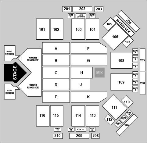P&J Live Aberdeen Venue Map