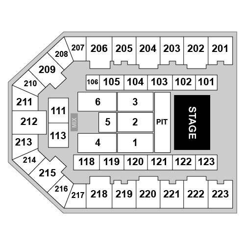 Appalachian Wireless Arena Venue Map