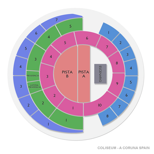 Coliseum - A Coruna Spain Venue Map