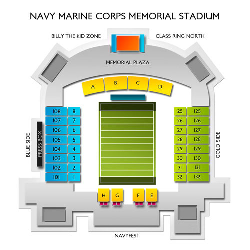 Navy Stadium Annapolis Seating Chart