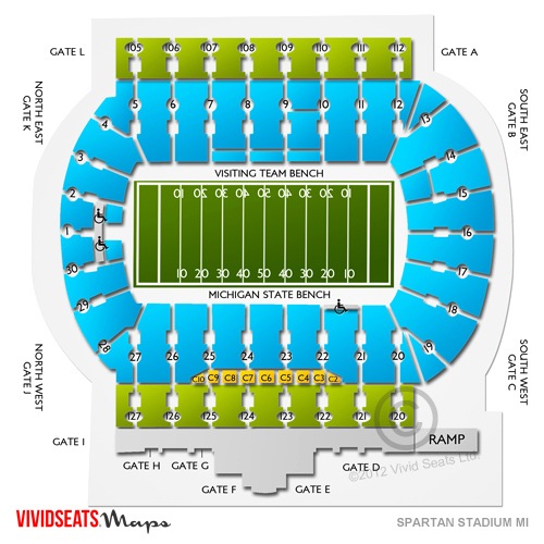 Spartan Stadium Seating Chart Seat Numbers