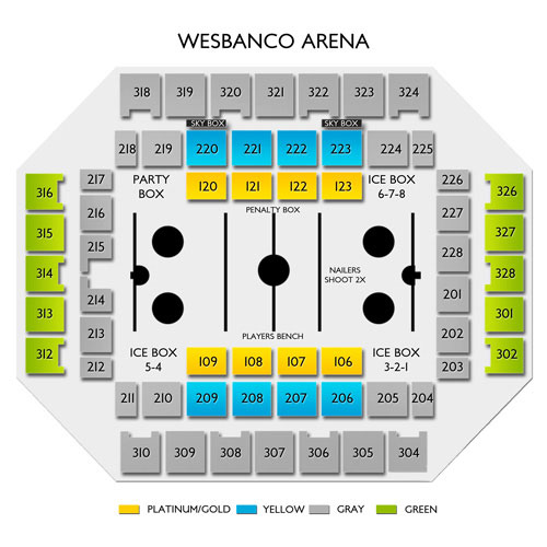 Wesbanco Arena Seating Chart Wheeling Wv