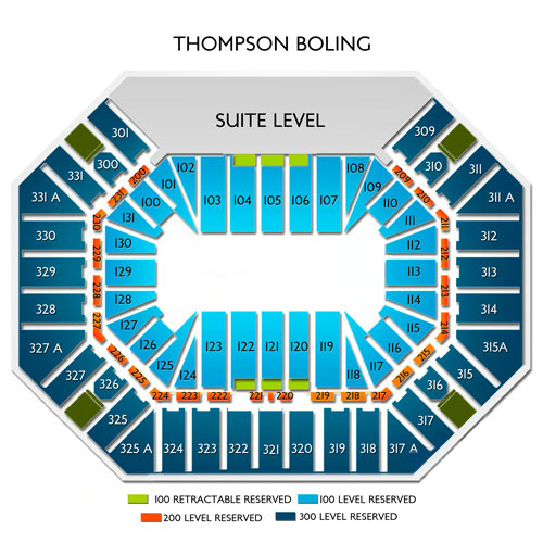 Thompson Boling Arena Seating Chart Wwe