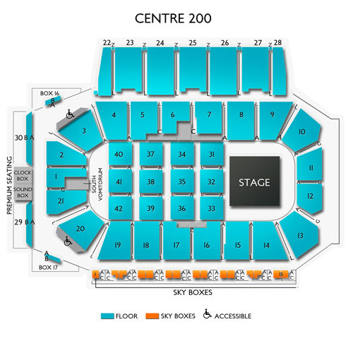 Centre 200 Venue Map