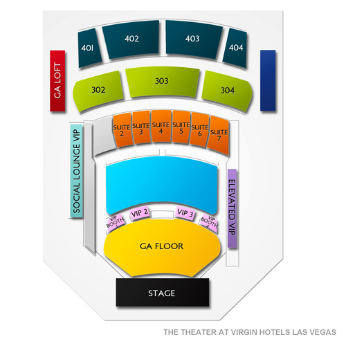 Theater At Virgin Hotels Las Vegas Seating Chart